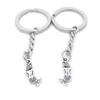 1 Item Metal Keychain Keyring Key Tags Chains Rings Jewelry Bag Charms IH2C5 Mermaid