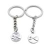 5 Items Metal Keychain Keyring Key Tags Chains Rings Jewelry Bag Charms JP5D4 Pinky Promise view 1