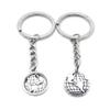 1 Item Metal Keychain Keyring Key Tags Chains Rings Jewelry Bag Charms IH1A5 Globe Earth view 1