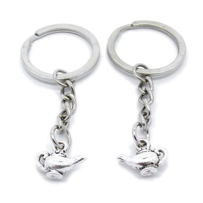 1 Item Metal Keychain Keyring Key Tags Chains Rings Jewelry Bag Charms NP8Z3 Flagon Wine Pot Teapot