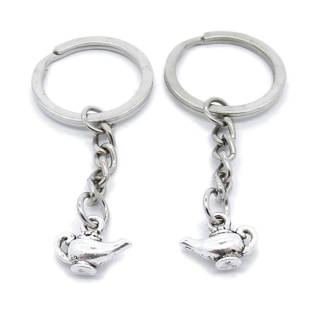 1 Item Metal Keychain Keyring Key Tags Chains Rings Jewelry Bag Charms NP8Z3 Flagon Wine Pot Teapot
