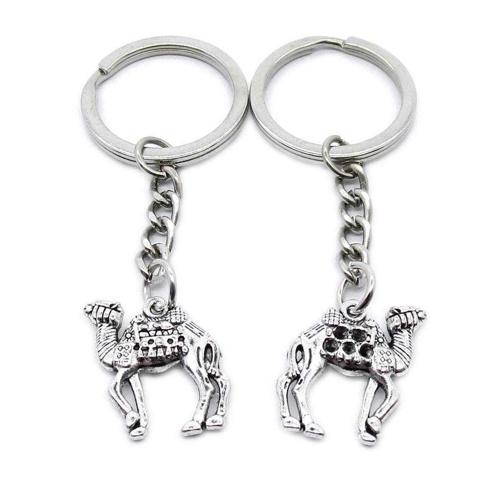 1 Item Metal Keychain Keyring Key Tags Chains Rings Jewelry Bag Charms PT8I5 Camel