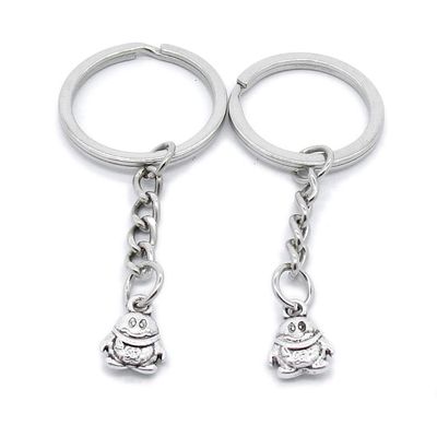 1 Item Metal Keychain Keyring Key Tags Chains Rings Jewelry Bag Charms IC5N8 Penguin