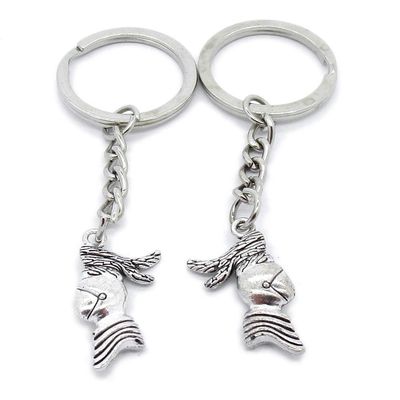 1 Item Metal Keychain Keyring Key Tags Chains Rings Jewelry Bag Charms NI4Y8 Knight Helmet