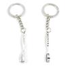 1 Item Metal Keychain Keyring Key Tags Chains Rings Jewelry Bag Charms V5QU2 Toothbrush Tooth Brush view 1