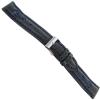18mm Morellato Dri-Lex Soft Flexible Navy Padded Stitched Mens Watch Band 1495 view 1