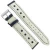 18mm Morellato Dri-Lex Soft Flexible Navy Padded Stitched Mens Watch Band 1495 view 3