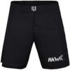 Hawk Sports Athletic No Gi MMA Shorts for Men and Women, for Boxing, Kickboxing, Jiu Jitsu, Muay Thai, and Wrestling - Workout Shorts - Exercise, Training, & Sparring Black, Waist 38 - MMA Gear view 1