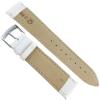 20mm Milano White Lizard Grain Genuine Leather Stiched Mens Watch Band 3266 view 3