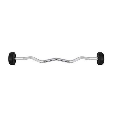HMS Unisex's 17-58-024 5907695509168 Curled Rubber Coated bar, Black, One Size