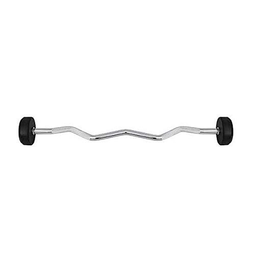 HMS Unisex's 17-58-024 5907695509168 Curled Rubber Coated bar, Black, One Size