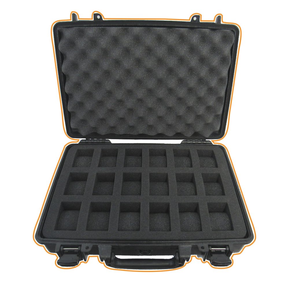 Pelican Case 1470 Custom Foam Insert for 18 Watches (Foam ONLY)