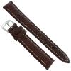 16mm Milano Brown Genuine Leather Contrast Stitching Mens Watch Band 4217 view 2