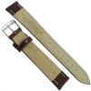 16mm Milano Brown Genuine Leather Contrast Stitching Mens Watch Band 4217 view 3