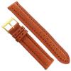 20mm Milano Tan Dri-Lex Air System Genuine Leather Stitched Watch Band 1494 view 2