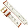 20mm Milano Tan Dri-Lex Air System Genuine Leather Stitched Watch Band 1494 view 3