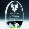 SHOP AWARDS AND GIFTS Acrylic Golf Ball and Club Trophy Award Personalized, Customizable Sports Tournament Prizes, 7 Inch view 2