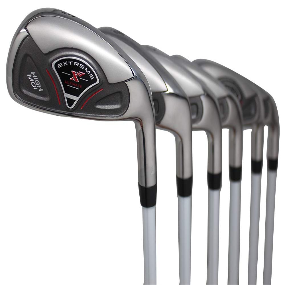 Extreme X7 High MOI Complete 6-Piece Short Men's Iron Set (5-PW) Right Handed Regular R Flex Graphite Shafts (Short Men - 5' to 5'4")
