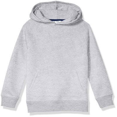 Amazon Essentials Boys' Fleece Pullover Hoodie Sweatshirts, Light Grey Heather, XX-Large