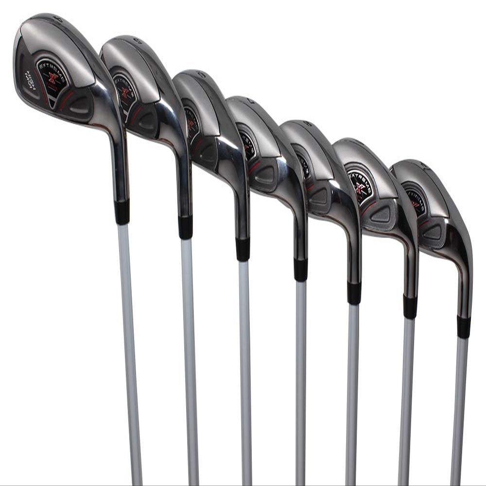 Extreme X7 High MOI Complete 7-Piece Short Men's Iron Set (4-PW) Right Handed Regular R Flex Graphite Shafts (Short Men - 5' to 5'4")