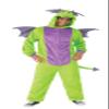 Rubies Purple Dragon Comfywear Hooded Jumpsuit for Adults, Unisex S/M view 1