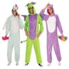 Rubies Purple Dragon Comfywear Hooded Jumpsuit for Adults, Unisex S/M view 3