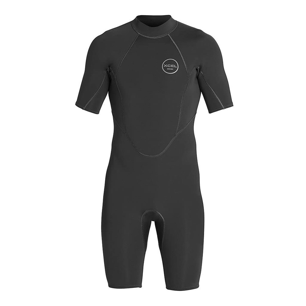 XCEL Men's Axis Short Sleeve Spring Wetsuit, Easy Back Zip Entry, High Performance Stretch, 2mm