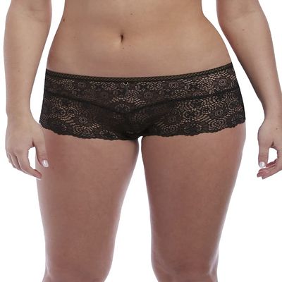 Freya Women's Expression Crochet-Look VPL-Free Lace Boy Short Underwear, Black, L