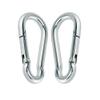 Ader 5mm, 8mm,10mm Stainless Steel 316 Spring Quick Snap Link Hook Carabiner D Ring, Set of 4, 8,12 (SLK-8SS, 12PCs) view 1