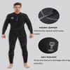 Lemorecn Wetsuits Mens Front Zip Neoprene 3mm Full Suit(3040black-2XL) view 3