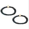 Cluster gem hoop earring view 2