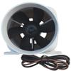 OASIS MARINE 4-Inch in-Line Bilge Air Blower Fan, 12V DC Marine Boat Ventilation Exhaust for Engine Compartment view 3