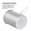 iBasingo 900ml Titanium Pot Camping Cup with Lid Lightweight Portable Bowl for Backpacking Hiking Travel Cookware with Stainless Steel Foldable Handle, Ideal for Coffee, Soup, Cooking Ti2040C view 4