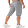 MAGCOMSEN Mens Below Knee 3/4 Capris Joggers Athletic Running Gym Slim Fit Cotton Sweatpants with Zipper Pockets Grey 30 view 3