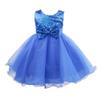 Alvivi Kids Sequined Bodice Flower Girl Dress Baby Toddler Wedding Bridesmaid Dress Pageant Party Ball Gown Blue 2 view 1