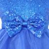 Alvivi Kids Sequined Bodice Flower Girl Dress Baby Toddler Wedding Bridesmaid Dress Pageant Party Ball Gown Blue 2 view 2