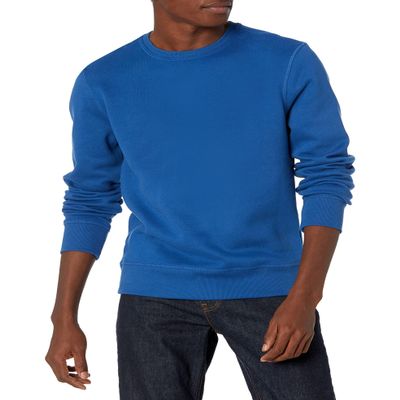 Amazon Essentials Men's Crewneck Fleece Sweatshirt Sweater, -Blue, X-Small