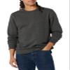 Amazon Essentials Men's Crewneck Fleece Sweatshirt Sweater, -Charcoal Heather, X-Small view 1