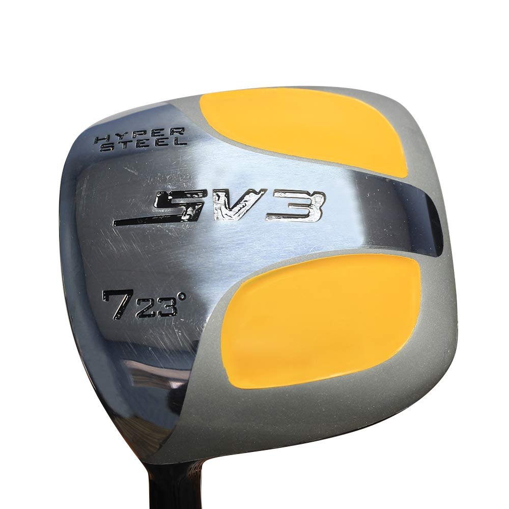 Big & Tall Senior Men's (+1" Longer Than Standard Length) SV3-7 Wood Golf Club, Left Handed Senior Flex with Premium Men's Arthritic Grip