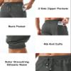 MAGCOMSEN Mens Capris Below Knee Joggers 3/4 Running Athletic Gym Training Jogging Shorts with Zipper Pockets Grey 36 view 4