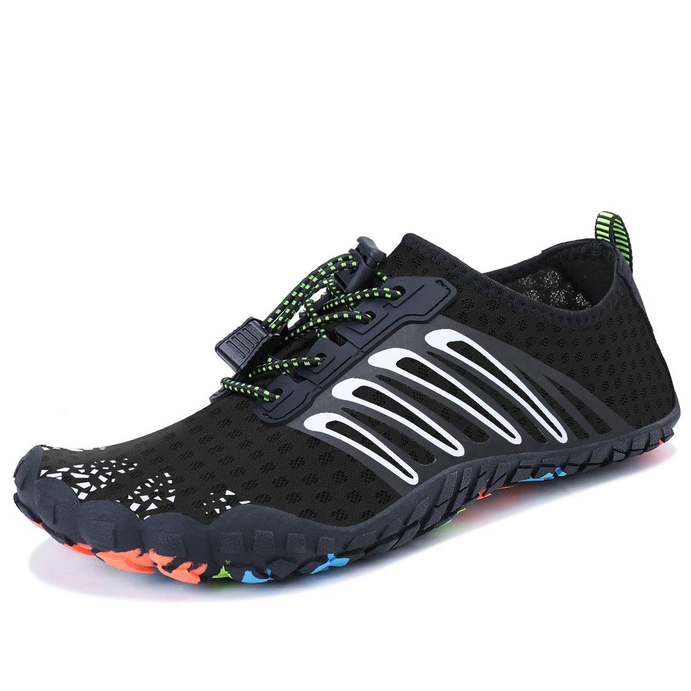 MAYZERO Water Shoes Men Women Swim Surf Shoes Beach Pool Shoes Wide Toe Hiking Aqua Shoes Winter House Slippers