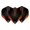 RED DRAGON Hardcore Radical Black & Orange Extra Thick Standard Dart Flights - 4 Sets Per Pack (12 Dart Flights in Total) view 2