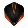 RED DRAGON Hardcore Radical Black & Orange Extra Thick Standard Dart Flights - 4 Sets Per Pack (12 Dart Flights in Total) view 3