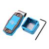 B Baosity Billiard Magnetic Pool Cue Chalk Holder with Belt Clip  Pool Stick Precision Tool Accessories, Blue view 1