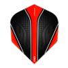 Hardcore Radical Black & Red Extra Thick Standard Dart Flights - 4 Sets Per Pack (12 Dart Flights in Total) view 3