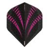 RED DRAGON Hardcore Radical Black & Purple Burst Extra Thick Standard Dart Flights - 4 Sets Per Pack (12 Dart Flights in Total) view 4