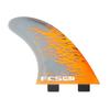 FCS PC-7 Performance Core Surfboard Tri Fin Set - Large - Orange Smoke view 1