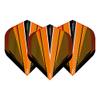 RED DRAGON Hardcore Radical Orange V Extra Thick Standard Dart Flights - 4 Sets Per Pack (12 Dart Flights in Total) view 2