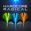 RED DRAGON Hardcore Radical Orange V Extra Thick Standard Dart Flights - 4 Sets Per Pack (12 Dart Flights in Total) view 3