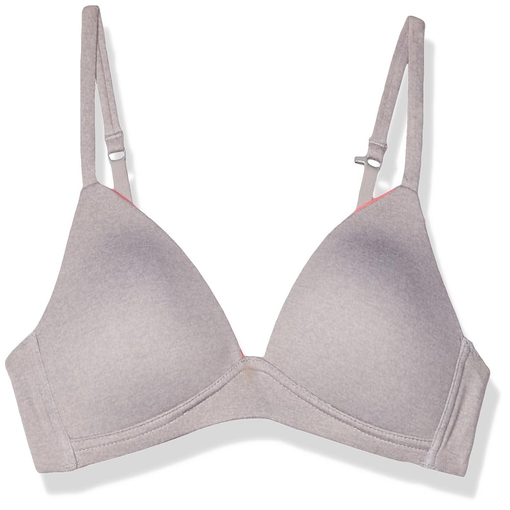 Maidenform Girls' Comfort Devotion Wirefree Bra, Heather Gray, 32A